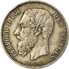 Coin, Belgium, Leopold II, 5 Francs, 5 Frank, 1870, EF(40-45), Silver, KM:24