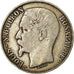 Moneda, Francia, Napoléon III, 5 Francs, 1852, Paris, BC+, Plata, KM:773.1