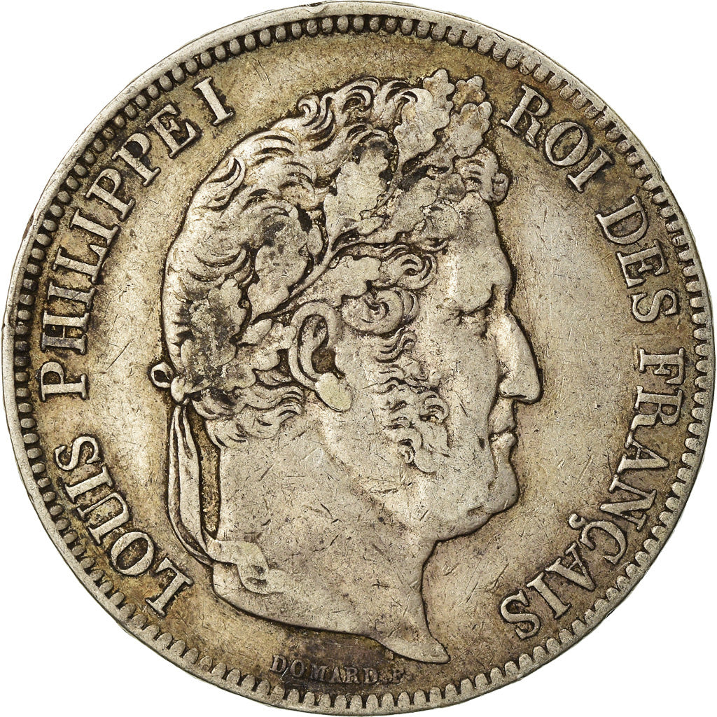 Coin, France, Louis-Philippe, 5 Francs, 1841, Lille, VF(30-35), Silver