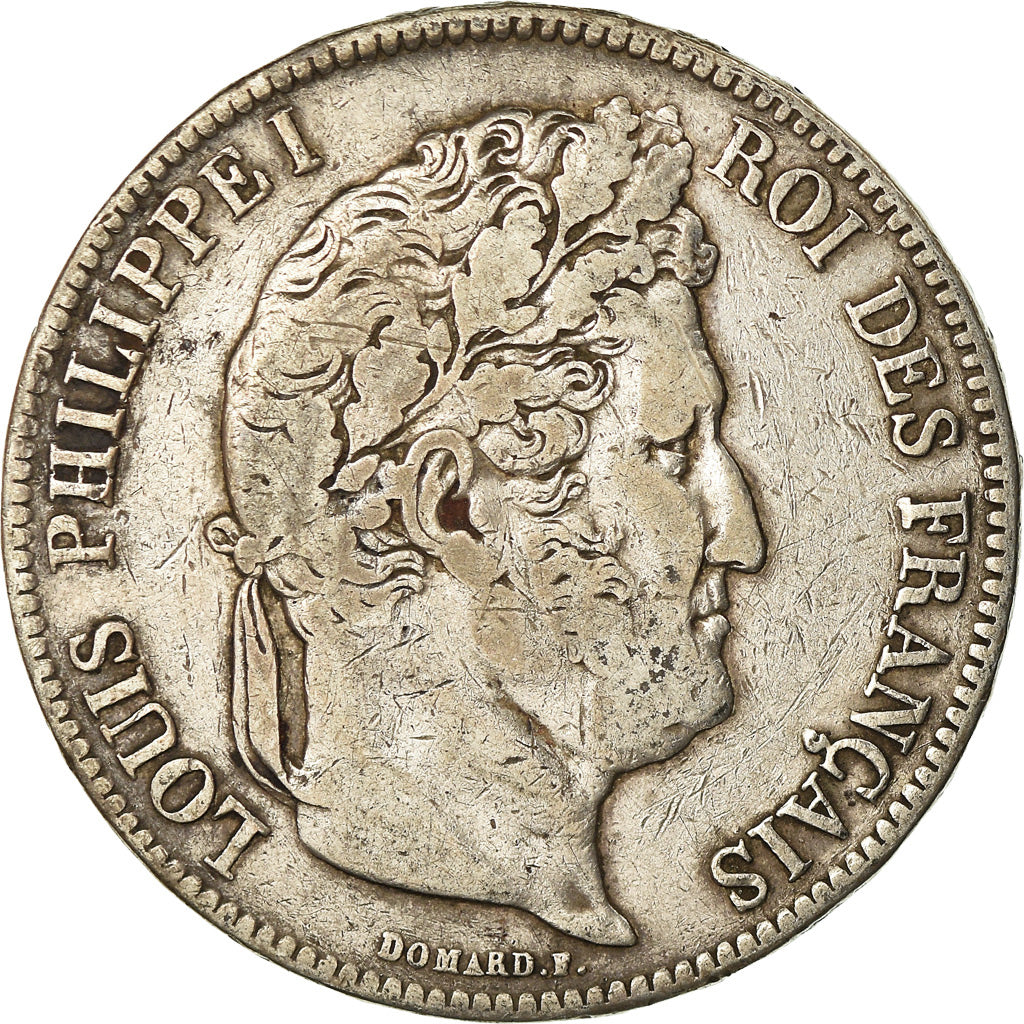 Coin, France, Louis-Philippe, 5 Francs, 1834, Paris, VF(20-25), Silver