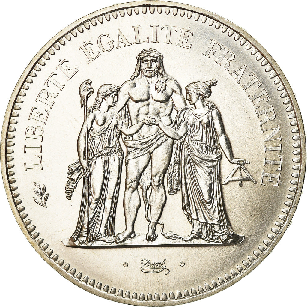 Coin, France, Hercule, 50 Francs, 1980, Paris, MS(65-70), Silver, KM:941.1