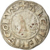 Moneda, Francia, Champagne, Guillaume I, Denarius, 1176-1202, Reims, BC+, Plata