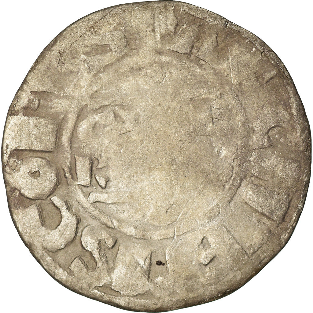 Coin, France, Champagne, Guillaume I, Denarius, 1176-1202, Reims, VF(20-25)
