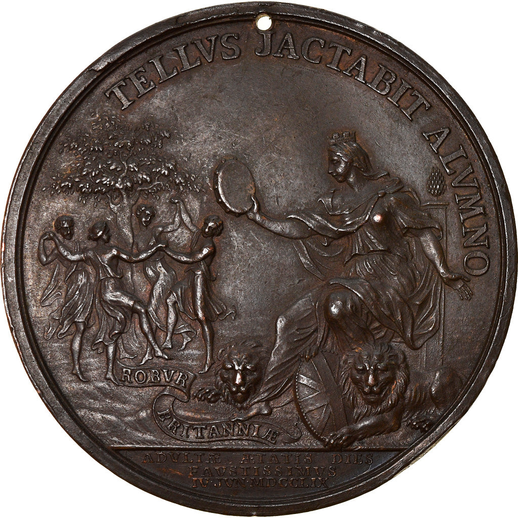 Reino Unido, medalla, Accession of Georges III, History, 1760, Thomas Pingo