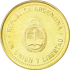 ARGENTINA, 10 Centavos, 2011, KM #107a, MS(63), Brass Plated Steel, 18.2, 2.21