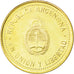 ARGENTINA, 10 Centavos, 2011, KM #107a, MS(63), Brass Plated Steel, 18.2, 2.21