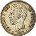Coin, Spain, Amadeao I, 5 Pesetas, 1871, Madrid, EF(40-45), Silver, KM:666