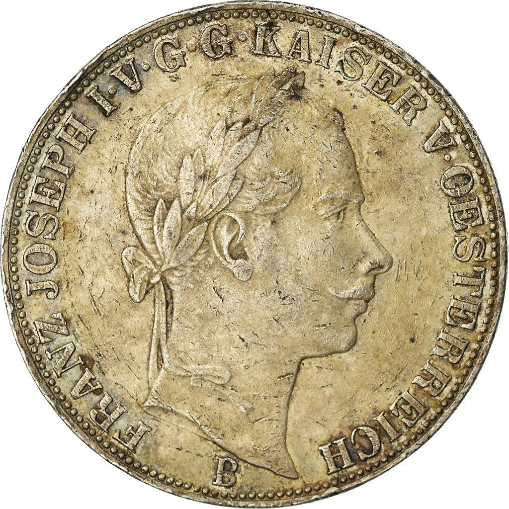 Coin, Austria, Franz Joseph I, Thaler, 1858, Kremnitz, EF(40-45), Silver