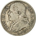 Moeda, ESTADOS ITALIANOS, PAPAL STATES, Pius IX, 2 Lire, 1867, Roma, VF(30-35)