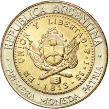 Argentina, 1 Peso, 2013, KM #New, MS(63), Bimetallic, 6.32