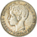 Coin, Spain, Alfonso XIII, Peseta, 1901, Madrid, EF(40-45), Silver, KM:706