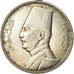 Moneda, Egipto, Fuad I, 10 Piastres, 1929, British Royal Mint, MBC, Plata