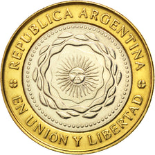 Moneda, Argentina, 2 Pesos, 2011, SC, Bimetálico, KM:165