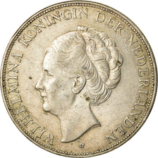 Coin, Netherlands, Wilhelmina I, 2-1/2 Gulden, 1930, EF(40-45), Silver, KM:165