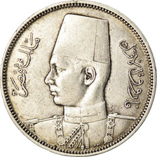 Coin, Egypt, Farouk, 5 Piastres, 1937/AH1356, British Royal Mint, AU(50-53)