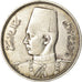 Coin, Egypt, Farouk, 5 Piastres, 1937/AH1356, British Royal Mint, AU(50-53)