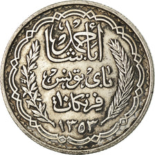 Coin, Tunisia, Ahmad Pasha Bey, 10 Francs, AH 1353/1934, Paris, EF(40-45)