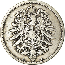 Moeda, ALEMANHA - IMPÉRIO, Wilhelm I, Mark, 1876, Berlin, VF(30-35), Prata