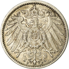 Coin, GERMANY - EMPIRE, Wilhelm II, Mark, 1906, Stuttgart, AU(50-53), Silver
