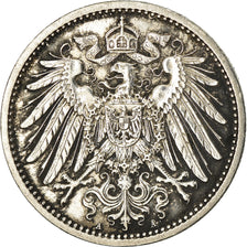 Coin, GERMANY - EMPIRE, Wilhelm II, Mark, 1914, Berlin, AU(50-53), Silver, KM:14