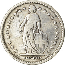 Coin, Switzerland, 2 Francs, 1886, Bern, VF(20-25), Silver, KM:21