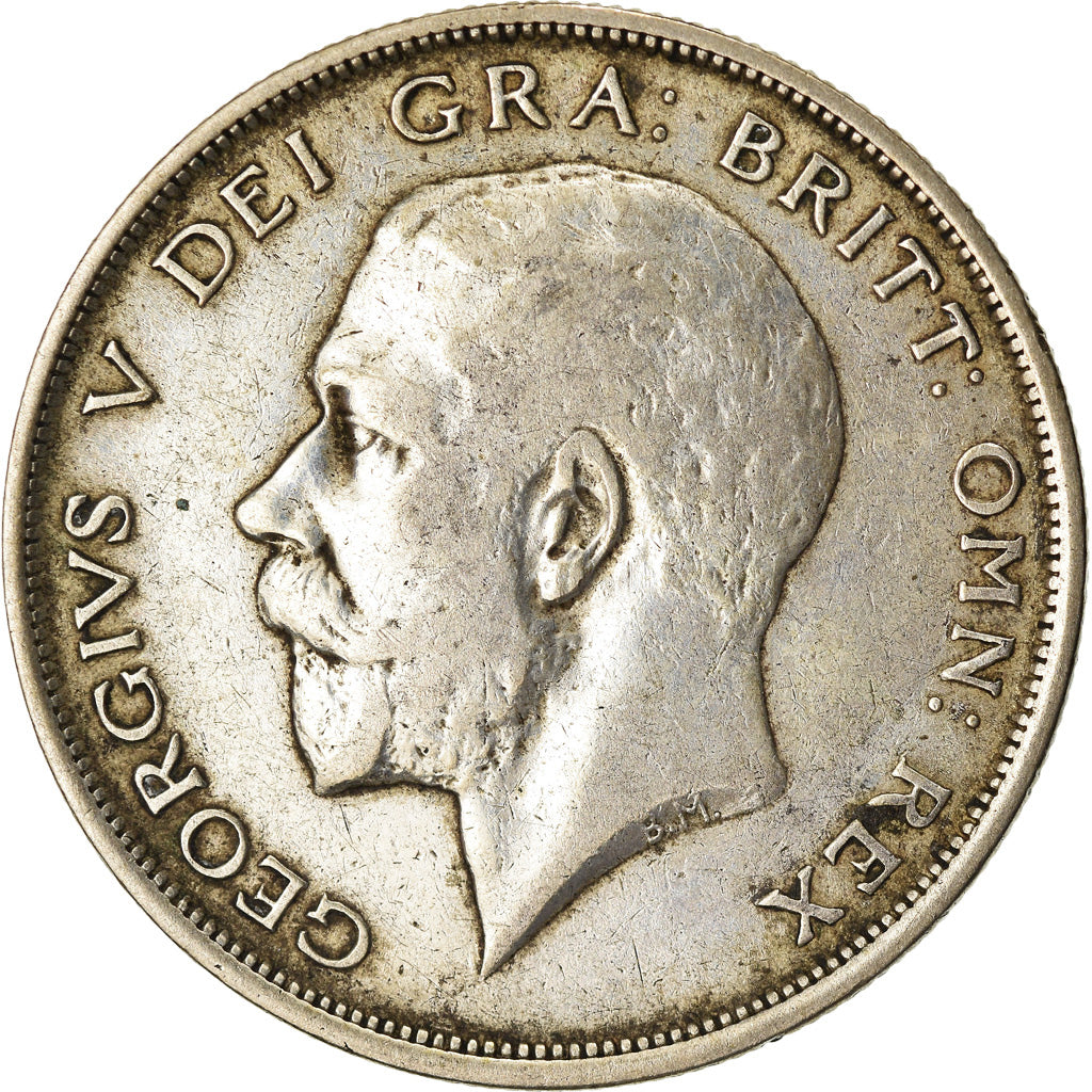 Coin, Great Britain, George V, 1/2 Crown, 1920, VF(30-35), Silver, KM:818.1a