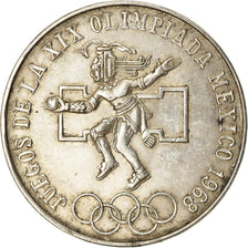 Coin, Mexico, 25 Pesos, 1968, Mexico, AU(50-53), Silver, KM:479.1