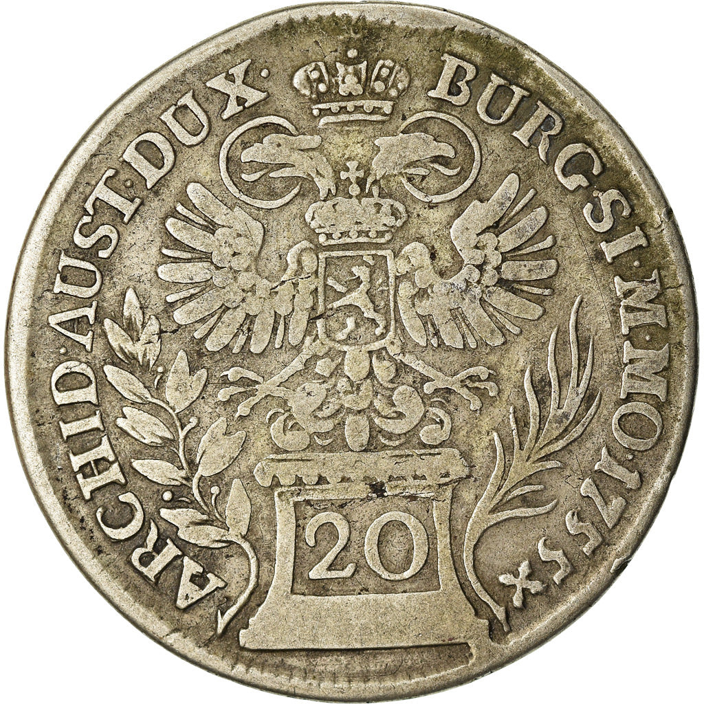 Coin, Austria, Maria Theresa, 20 Kreuzer, 1755, Graz, VF(20-25), Silver, KM:1812