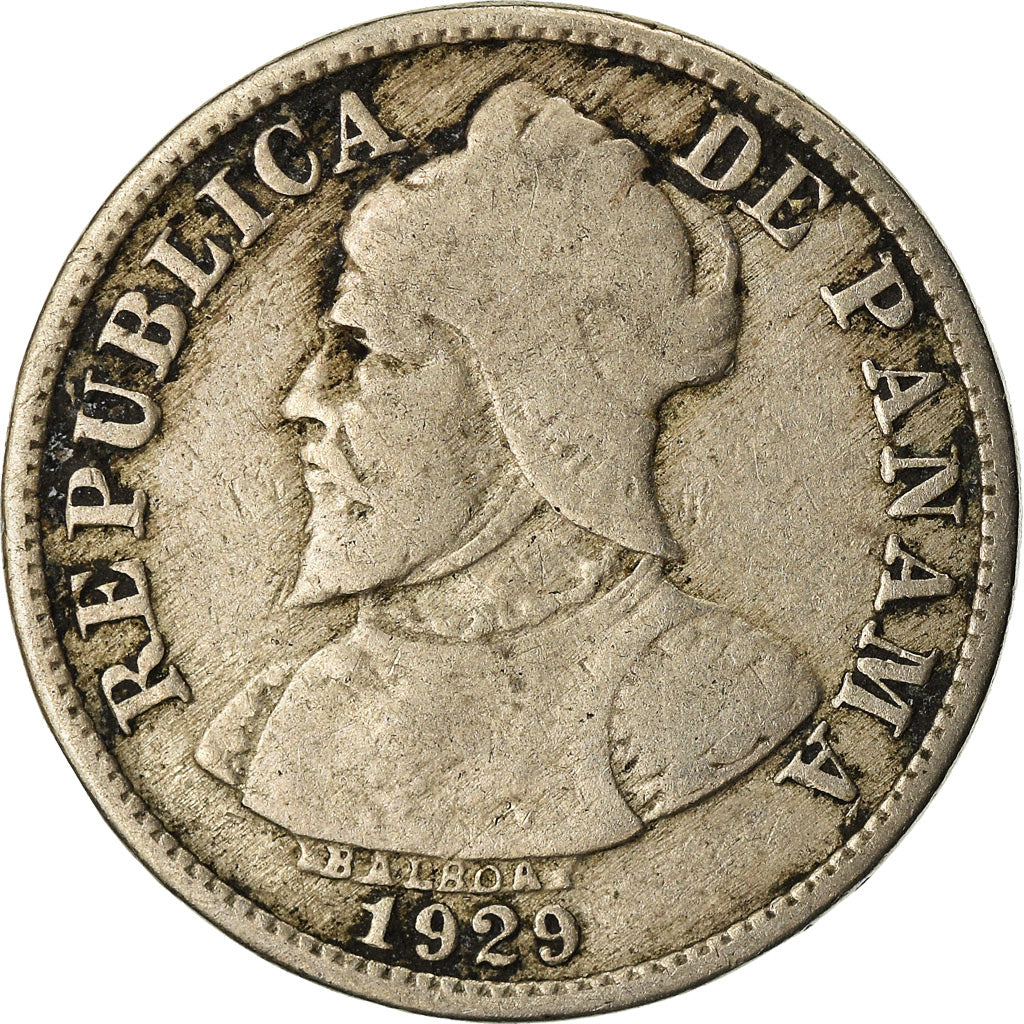 Moneda, Panamá, Balboa, 2-1/2 Centesimos, 1929, BC+, Cobre - níquel, KM:8