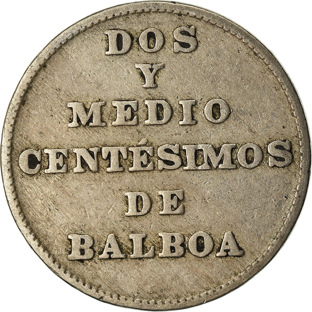 Moneda, Panamá, Balboa, 2-1/2 Centesimos, 1929, BC+, Cobre - níquel, KM:8