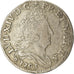 Moeda, França, Louis XIV, 11 Sols aux couronnes de Strasbourg, 10 Sols-1/8 Ecu