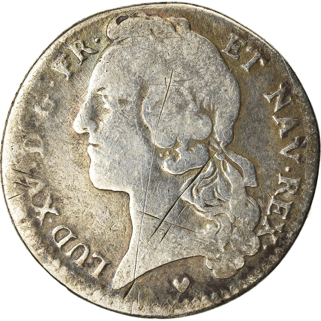 Coin, France, Louis XV, 1/5 Écu au bandeau, 24 Sols, 1/5 ECU, 1741, Strasbourg
