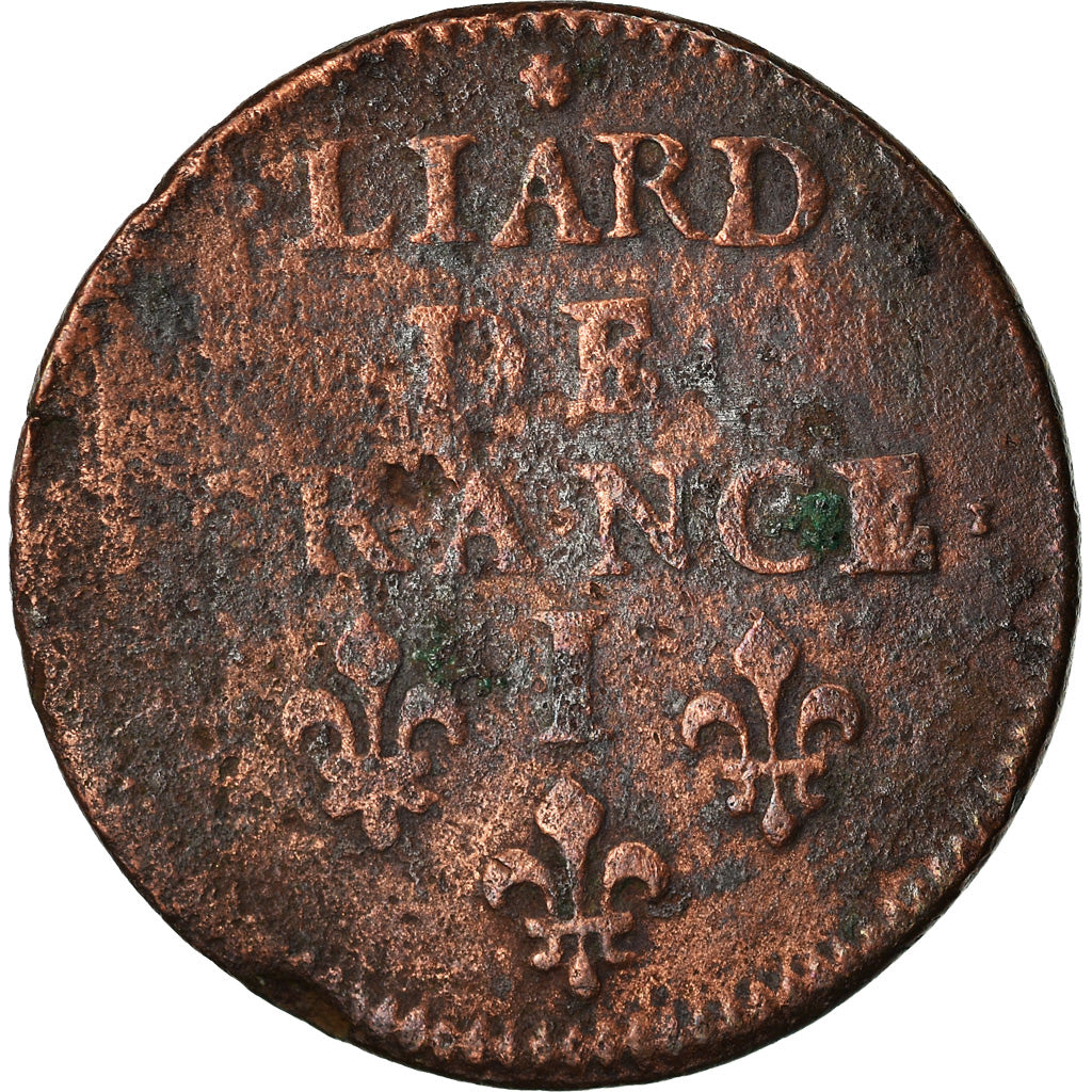 Coin, France, Louis XIV, Liard de France au buste juvénile, 1656, Limoges