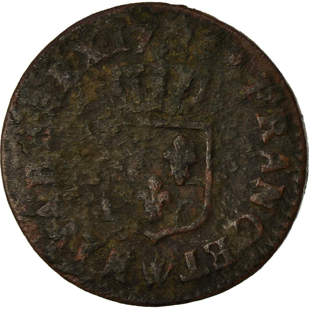 Coin, France, Louis XV, Liard à la vieille tête, Liard, 1773, Lille