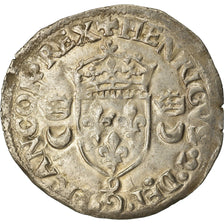 Moneta, Francja, Douzain aux croissants, 1550, Rennes, EF(40-45), Bilon