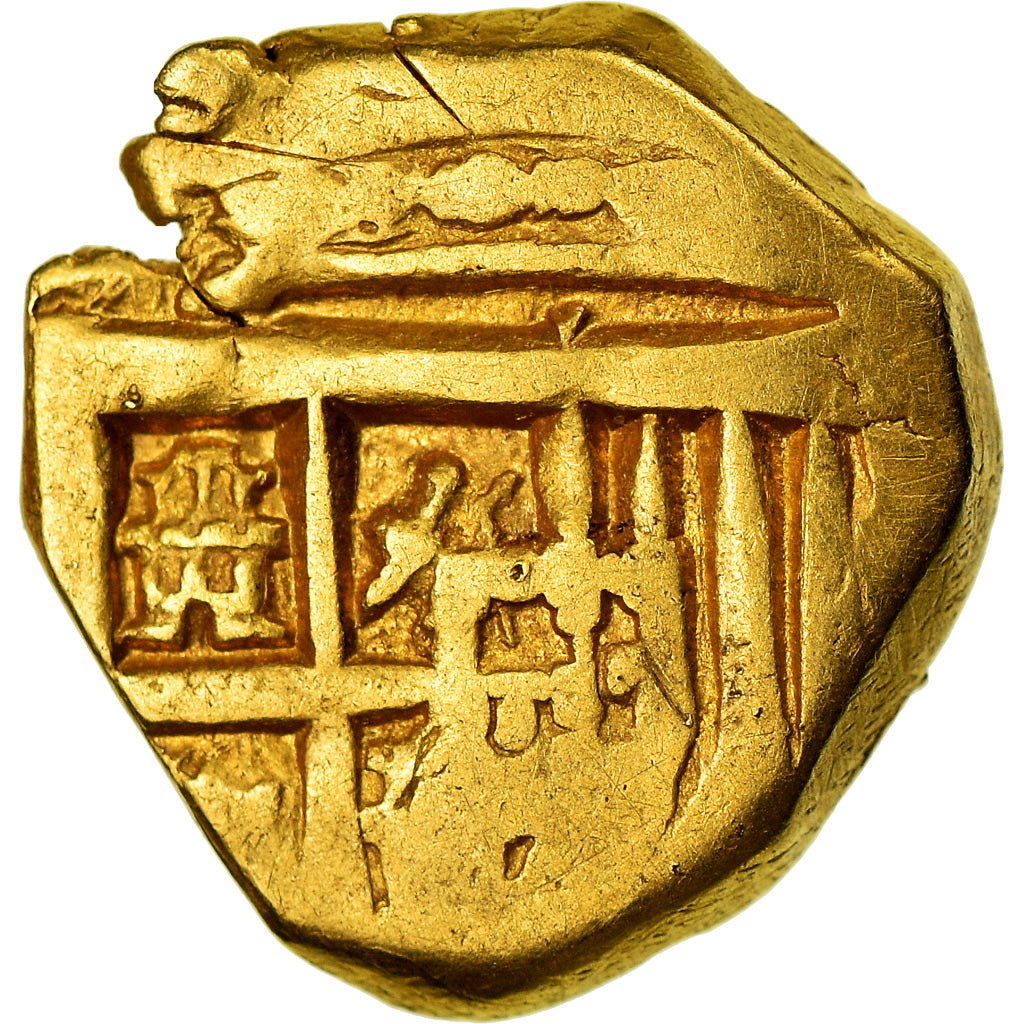 Moneda, España, Philip III, Escudo, COB, BC+, Oro