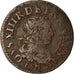 Munten, Frankrijk, Louis XIII, Double tournois, buste laurée et drapé, Double
