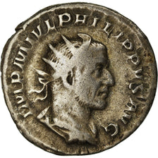 Moneda, Philip I, Antoninianus, 247, Rome, BC+, Vellón, RIC:45