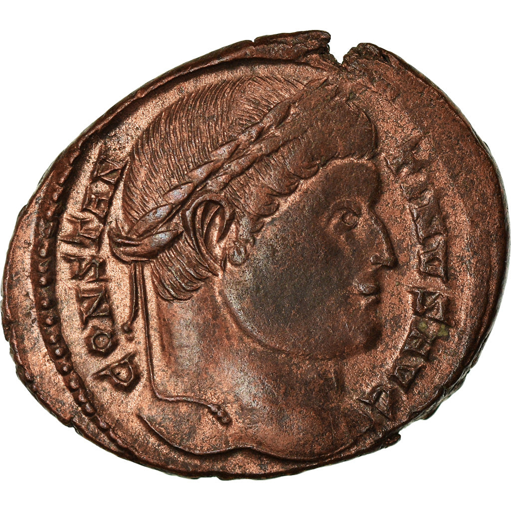 Monnaie, Constantin I, Follis, 323-324, Trèves, TTB+, Bronze, RIC:429