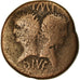 Moeda, Augustus & Agrippa, Dupondius, 27-14 BC, Nîmes, Imitação gaulesa