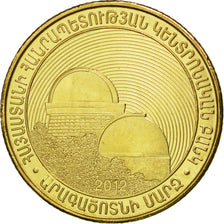 ARMENIA, 50 Dram, 2012, KM #212, MS(63), Brass Plated Steel, 21.5, 3.52