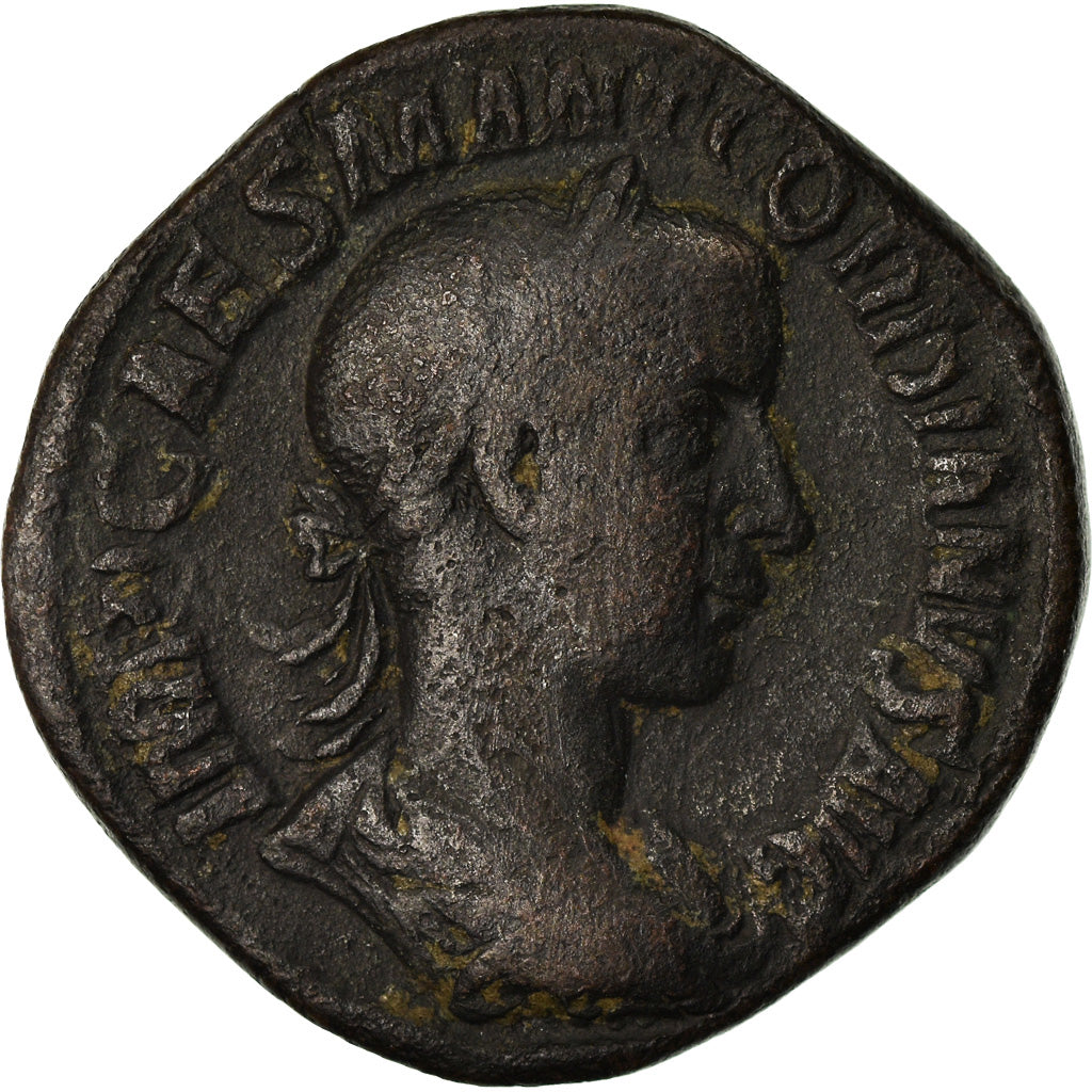 Coin, Gordian III, Sestertius, 239, Rome, VF(20-25), Bronze, RIC:268