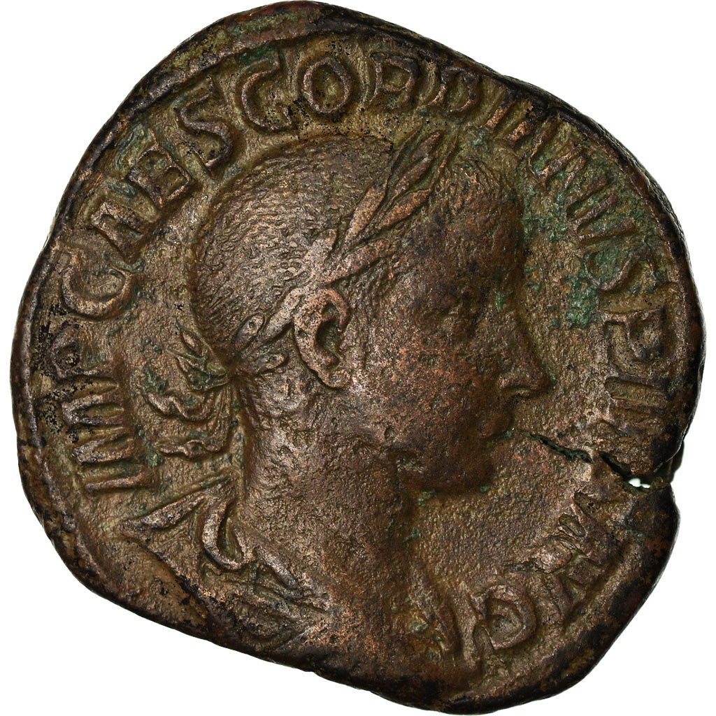Moneta, Gordian III, Sesterzio, 239, Rome, MB+, Bronzo, RIC:278