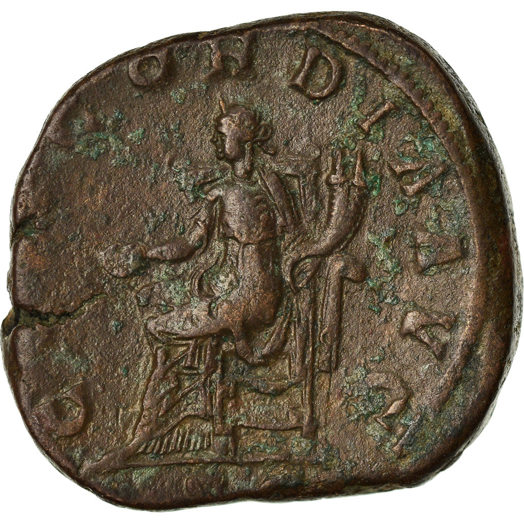 Moneta, Gordian III, Sesterzio, 239, Rome, MB+, Bronzo, RIC:278
