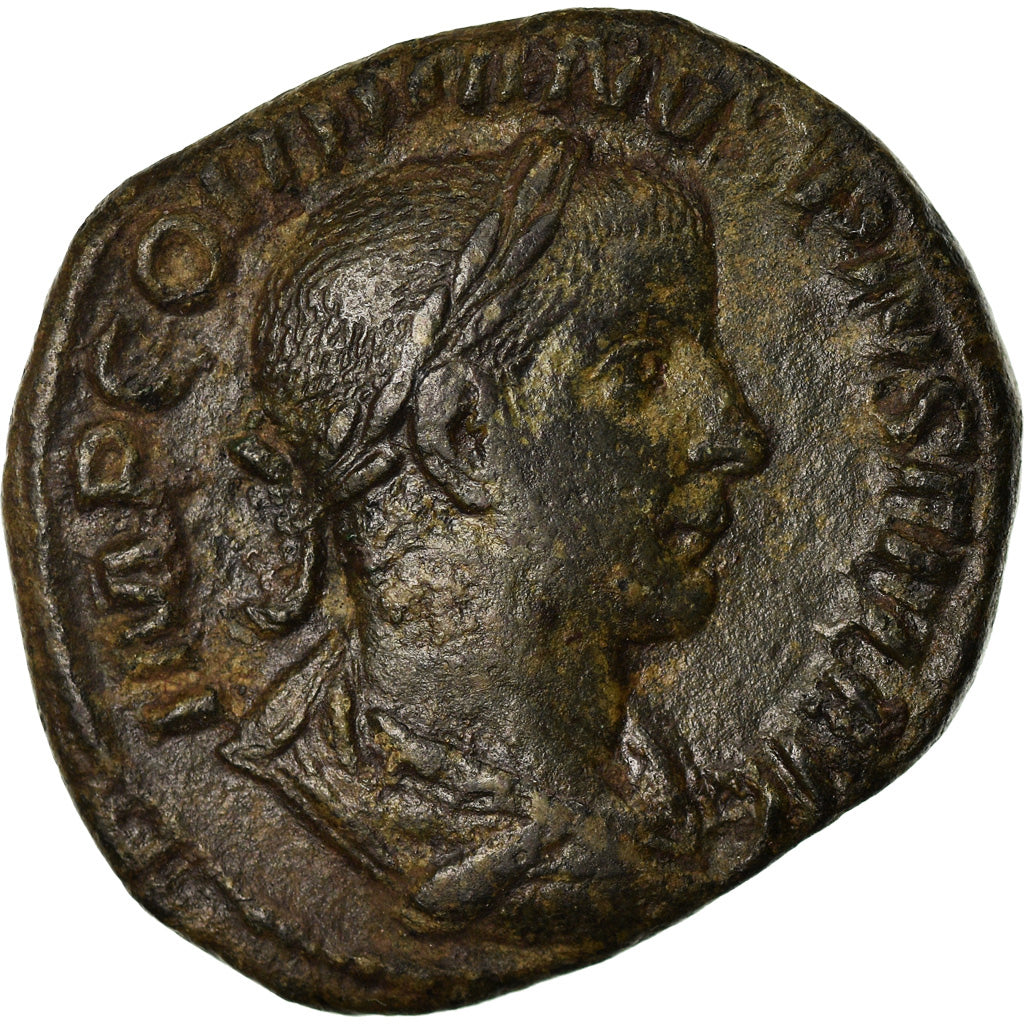 Coin, Gordian III, Sestertius, 243, Rome, VF(30-35), Bronze, RIC:303a