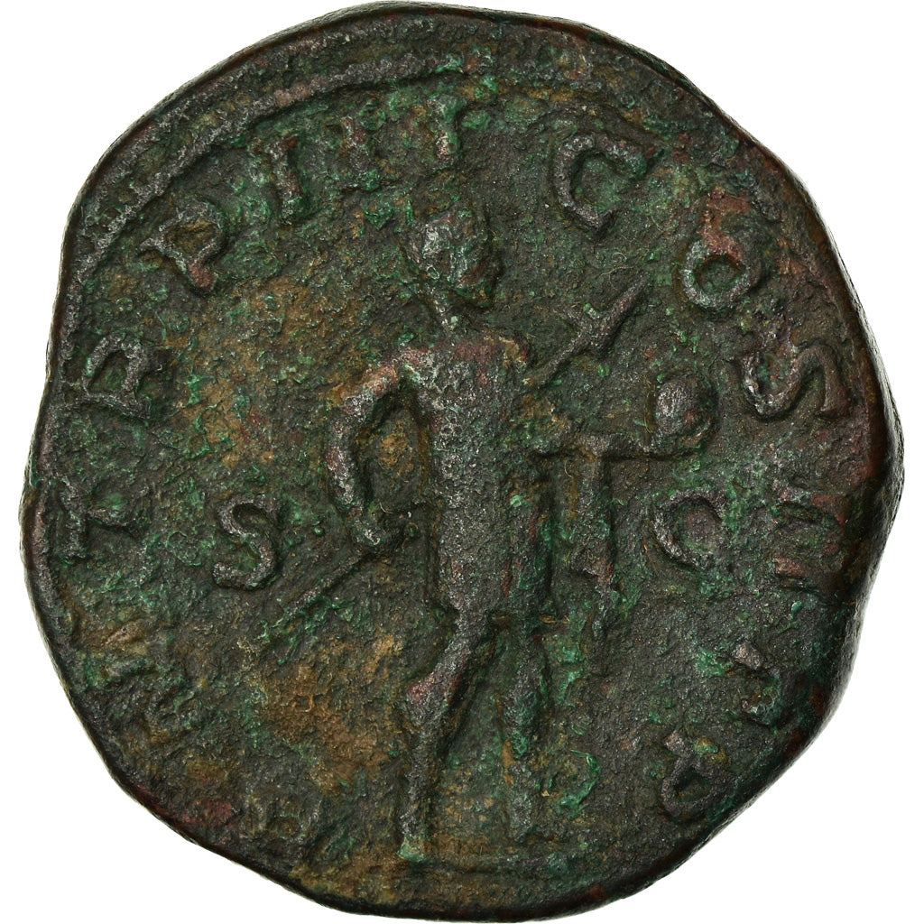 Coin, Gordian III, Sestertius, 240, Rome, VF(30-35), Bronze, RIC:305