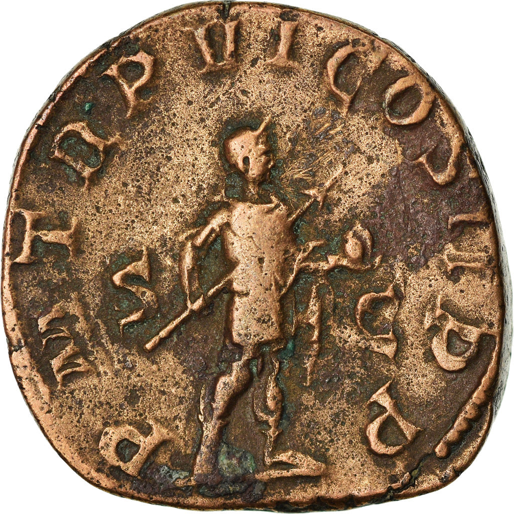 Moneta, Gordian III, Sesterzio, 243, Rome, MB+, Bronzo, RIC:308