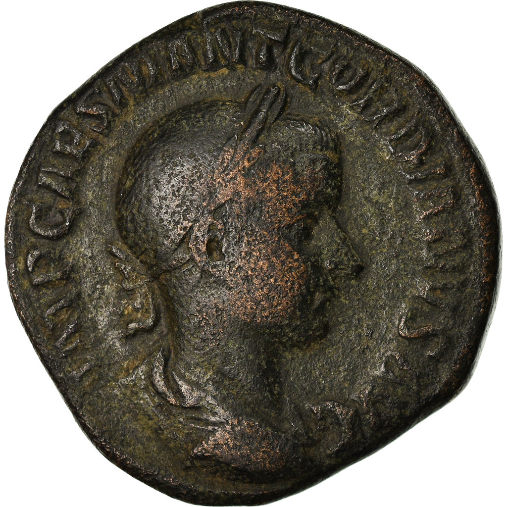 Moneta, Gordian III, Sesterzio, 240, Rome, MB+, Bronzo, RIC:272a