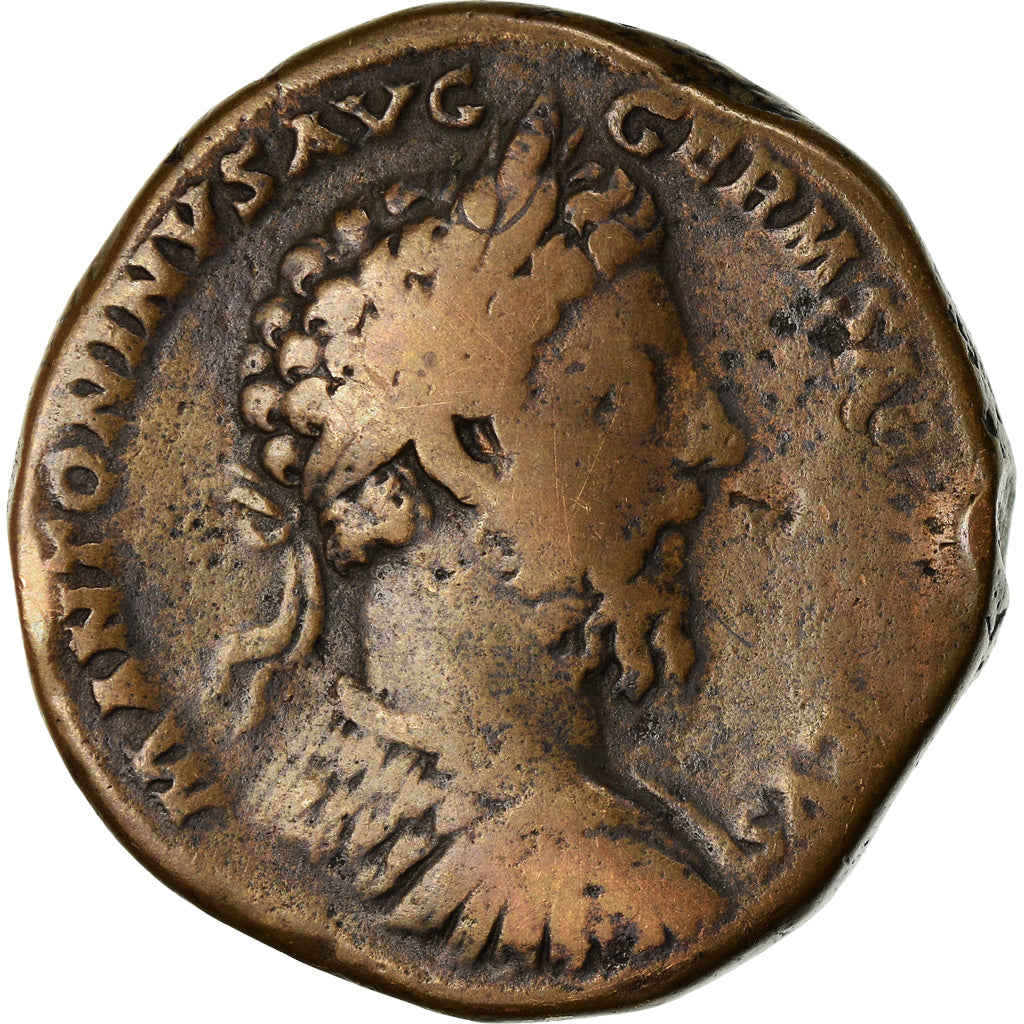 Coin, Marcus Aurelius, Sestertius, 176, Rome, VF(20-25), Bronze, RIC:1172