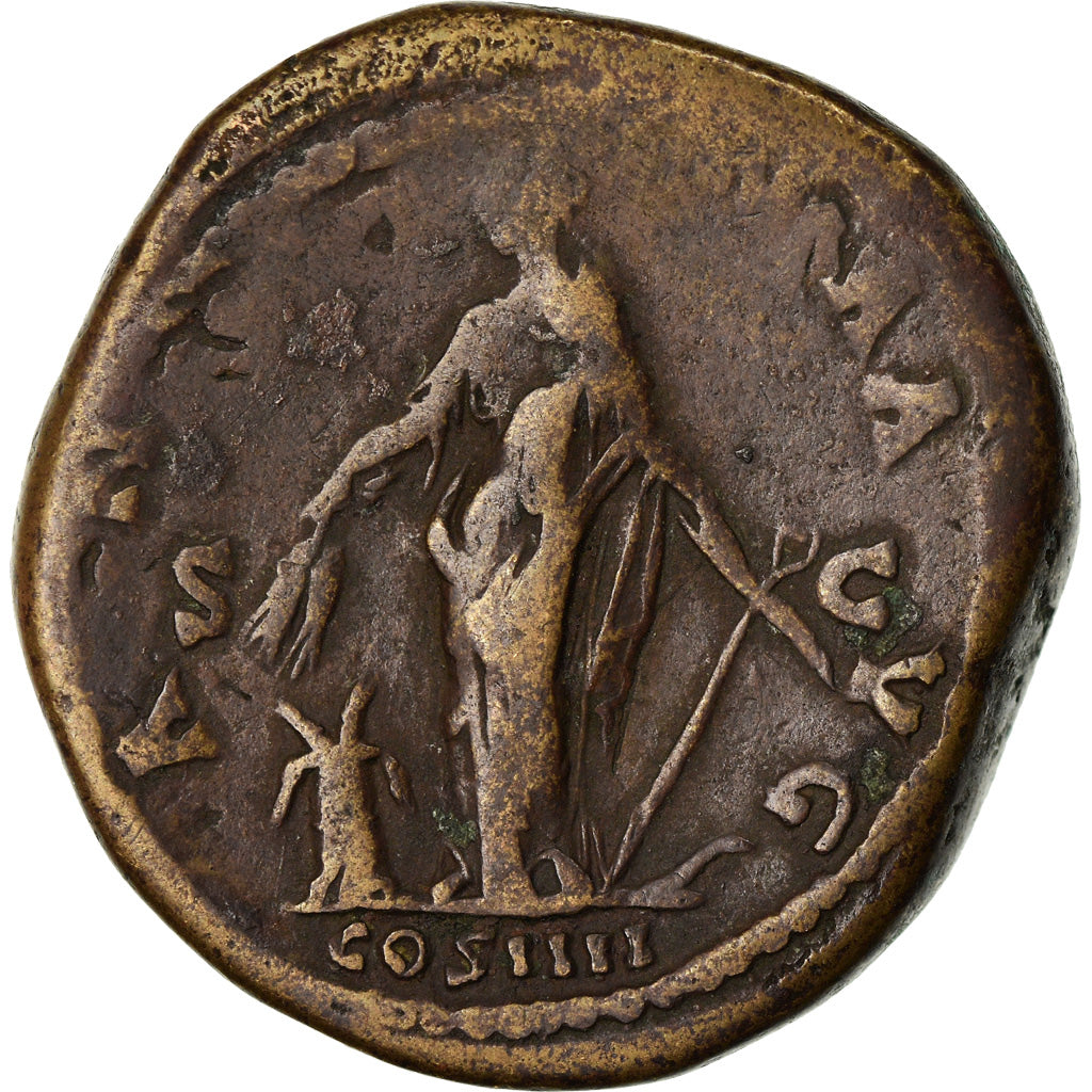 Coin, Antoninus Pius, Sestertius, 148-149, Rome, VF(30-35), Bronze, RIC:840
